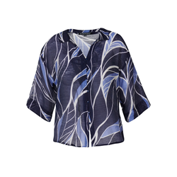 KOROSHI Bluza marine/kraljevo modra/bela
