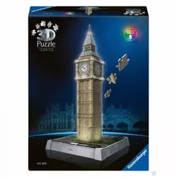 Ravensburger 3D puzzle Big Ben sa svetlom RA12008025