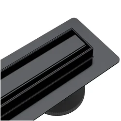 shumee BASIC S&L linearni odtok črne barve 60 cm