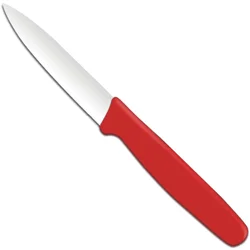 Hendi Ostrinski nož za lupljenje, 192 mm – rdeč