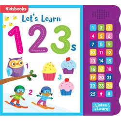 27-Button Sound Book Lets Learn 123s