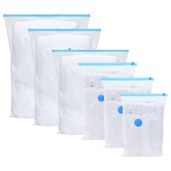 Vreće za spremanje 50 pcs Transparentne i plave 130 x 100 cm