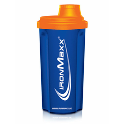 IRONMAXX shaker - za pripravo napitkov, 750 ml (moder/oranžen)