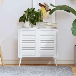 Vrata ormarića Louvred dizajn 2 kom bijela 39,5x29,5 cm