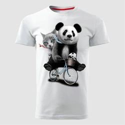 MAJICE BRE Muška majica PANDA 02 bela