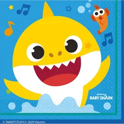 Amscan Prtički BABY SHARK 33x33cm 16 kosov.