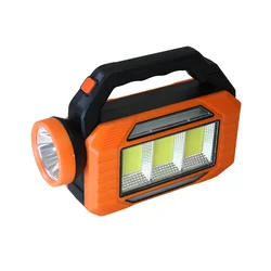Punjiva LED Lampa XPE plus 3 COB, 6 Režima sa Plavo Crvenim Treptanjem, Power Bank, Narandžasta