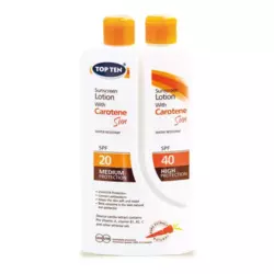 Top ten sun losion duo karoten SPF20/40 100+200ml