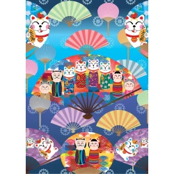 Yazz - Puzzle Kokeshi svet - 1 000 kosov