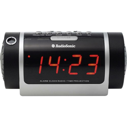 AudioSonic Radio sa satom i projektorom CL-1485, Crni