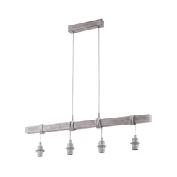 Eglo - Kabl za napajanje TOWNSHEND 4xE27/60W/230V borovina/siva