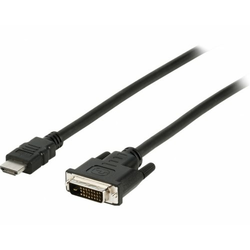 VALUELINE kabel HDMI M - DVI 24+1 M VLCP34800B20 2m