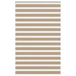 Zebra zavjesa Pješčano smeđa 145x200 cm Širina tkanine 140,9 cm Poliester