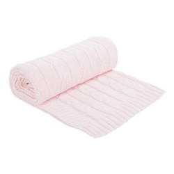 KikkaBoo pleteno baby ćebence 75x100 light pink ( KKB11036 )