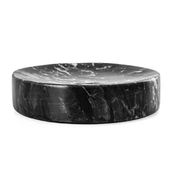 shumee Q-BATH PREMIUM DECOR 1526 posoda za milo črno-siv marmor
