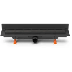 Talni žleb linearno na steno 850 mm, D 40 mm, stranski, classic/floor črn