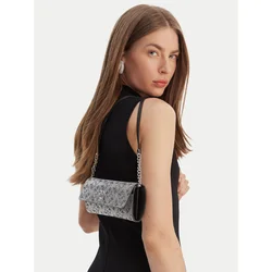PINKO Ročna torba Love Tiny Brids Wallet C AI 25-26 PCPL 103765 A20D Srebrna
