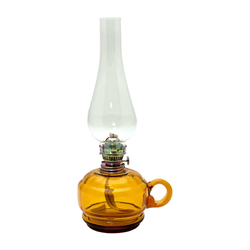Petrolejska lampa MONIKA 34 cm jantarna