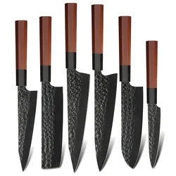 Set kuhinjskih noževa HO-37346 - Smeđa KP37346