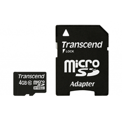 TRANSCEND spominska kartica SDHC MICRO 4GB C10 (TS4GUSDHC10)