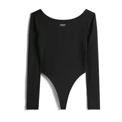 Tommy Jeans Bodi majica črna/bela