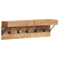 Vješalica za kapute Smeđa 73 x 19 x 23 cm Čvrsto drvo manga