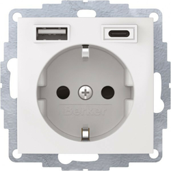 Berker Berker SCHUKO/USB vtičnica 48048989, (20888063)