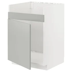 METOD Pod.element za HAVSEN sudoperu, bela/Havstorp svetlosiva, 60x60 cm