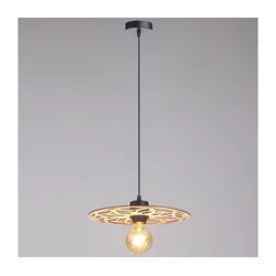 Luster na sajli FALCO 1xE27/60W/230V prečnik 30 cm bež