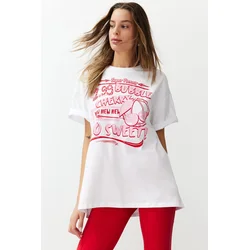 Trendyol Milla Ženska majica TWOSS24TS00123, Bela