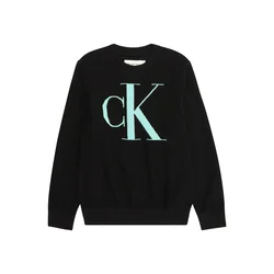 Calvin Klein Jeans Pulover meta/črna