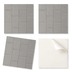 shumee Paket samolepilnih PVC ploščic z vzorcem kamnitih ploščic 20x20x20 cm