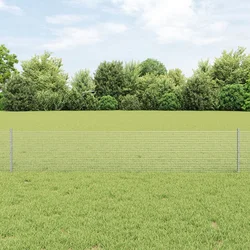 Zavarena žičana ograda s postom 50 x 0,4 m Srebrna Mreža
