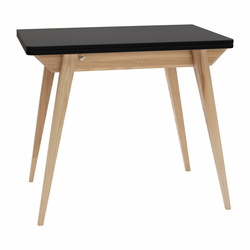 Zložljiva jedilna miza s črno ploščo 65x90 cm Envelope - Ragaba