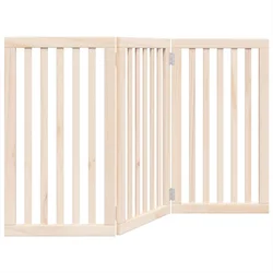 Vrata za pse Sklopiva 3 Panela 150 cm Drvo Topole