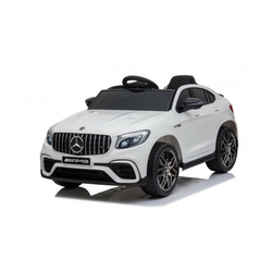 Mercedes 247 Licencirani automobil sa kožnim sedištem i mekim gumama - Beli