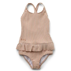 liewood® otroške kopalke amara stripe tuscany rose/sandy