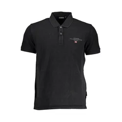 NAPAPIJRI Muška polo majica NP0A4GDL-ELBAS-SS-4_NERO_041, Crna