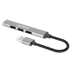 USB HUB 4port Manhattan 168427 3.0/3xUSB 2.0 480Mbps/1xUSB 3.0 5Gbps/sivi