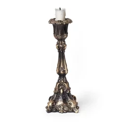 Svečnik (dekoracija) ALCHEMY GOTHIC - Ornate - Črna in zlata - SA22