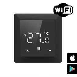 FALCON WiFi Control PRO Black digitalni sobni termostat za centralno grejanje (3A - crni)