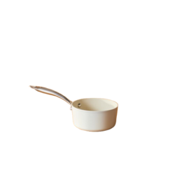 Karaca Nelepljivi indukcioni sosijer sa nerđajućom drškom Swiss Crystal Almond, 14 cm, Krem