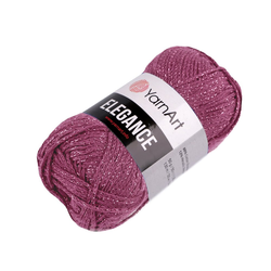Pletena preja Elegance lurex 50 g - (112) stara temno roza