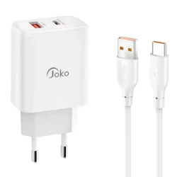 Joko Punjač J87 30W, Sa Type C kablom, Beli