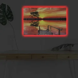 Wallity Slika sa LED osvetljenjem 4570DHDACT-114, 45x70 cm
