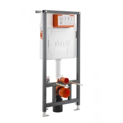 Vitra ugradni vodokotlić+Vitra hrom taster+Jika Pro konzolna wc šolja + Visam Klasik wc daska