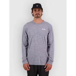 Mons Royale Icon Merino Base Layer Top grey heather