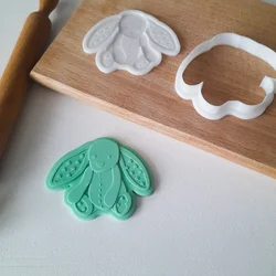 KREATIVNI SLATKIŠI Modla za kolače i ukrase Plišani zeka, 10 cm, Bela