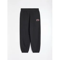Sinsay - Dres pantalone jogger sa izvezenim natpisom 5th Avenue - crno
