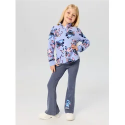 Sinsay - Pamučne zvonaste helanke Stitch - bledoplavo